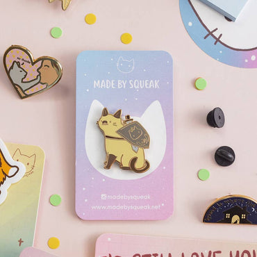 Adventure Cats Enamel Pins - DND party: Swordsman
