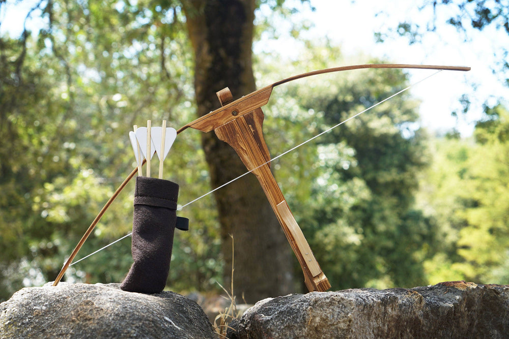 Wood Toy Crossbow Set