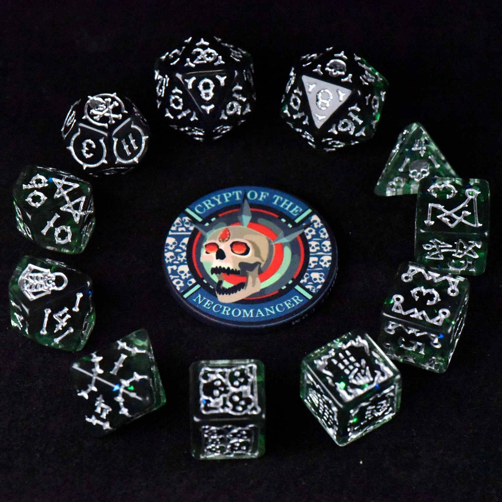 King of Crits Dice Set - Crypt of the Necromancer (11-Piece)