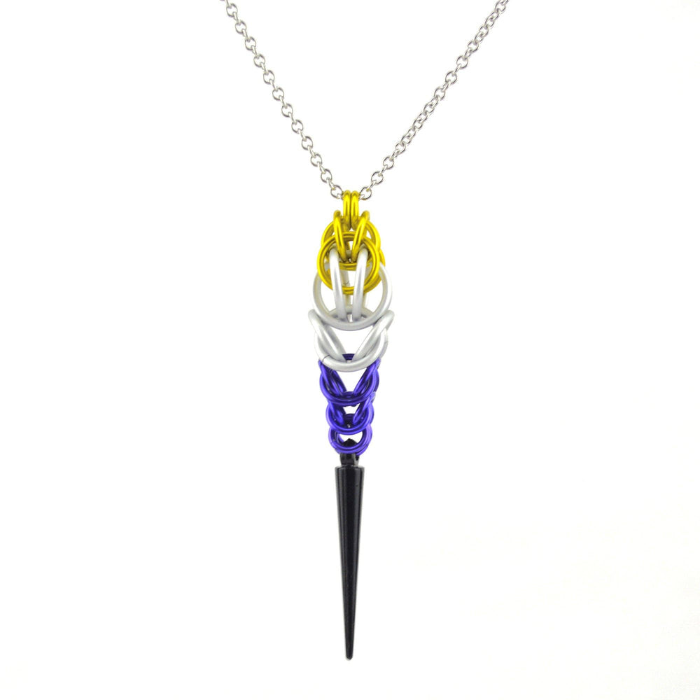 Pridemaille Spike Pendant - Nonbinary
