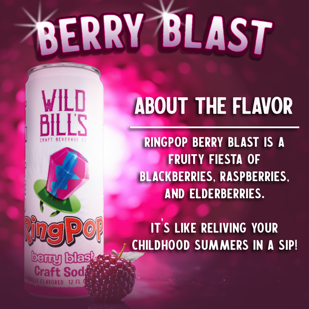 Cane Sugar Craft Soda - Berry Blast Ring Pop