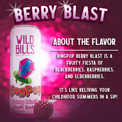 Cane Sugar Craft Soda - Berry Blast Ring Pop