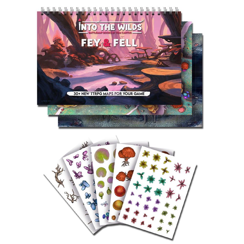 Into the Wilds Extraplanar Battlemap Books - Fey & Fell