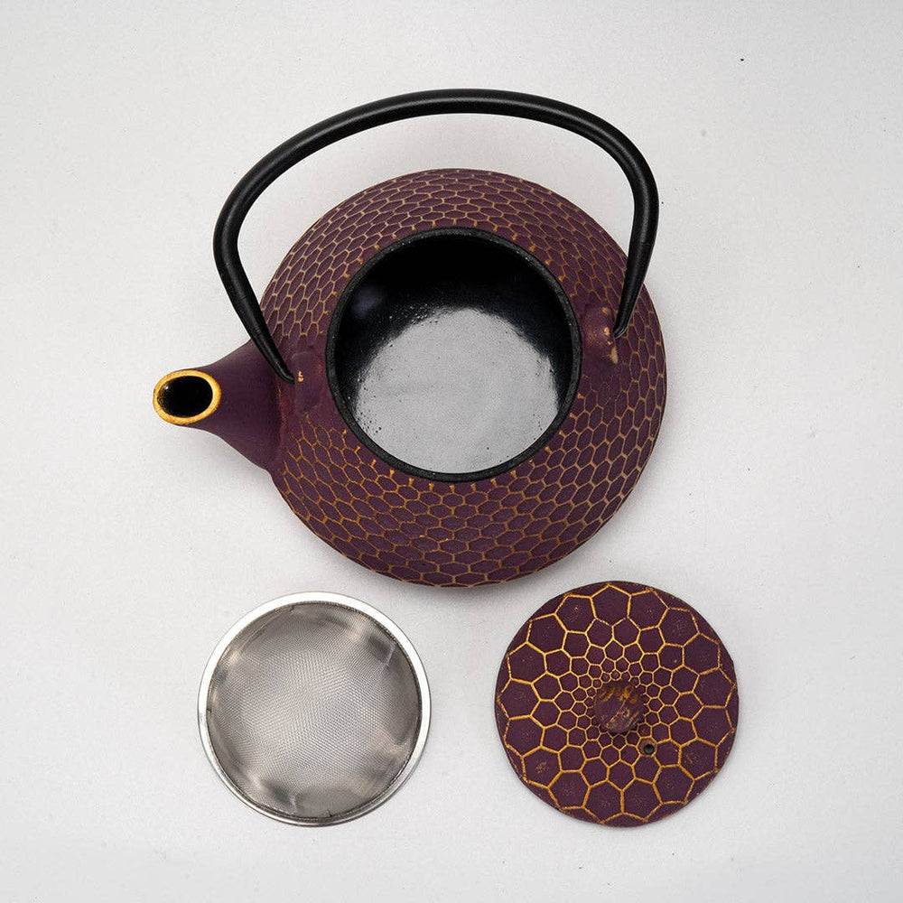 Tea Kettle - Purple Honeycomb