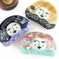 Hair Clip - Moon & Starry Sky