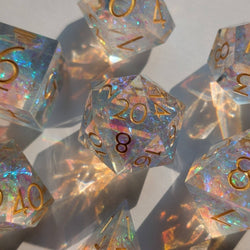 Ebonwood Dice Set - Golden Valor