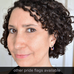 Pridemaille Tiny Hoop Earring - Asexual