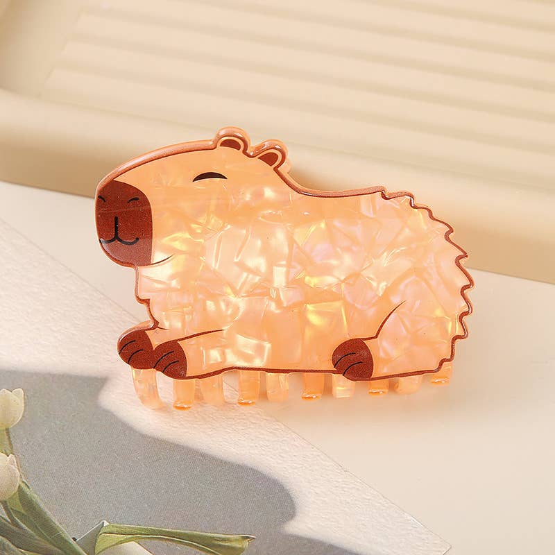 Hair Clip - Cartoon Capybara