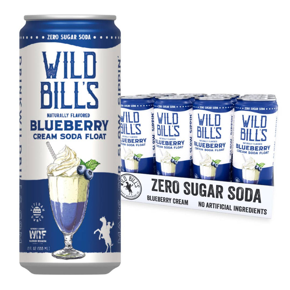 Zero Sugar Craft Soda - Blueberry Cream Soda Float