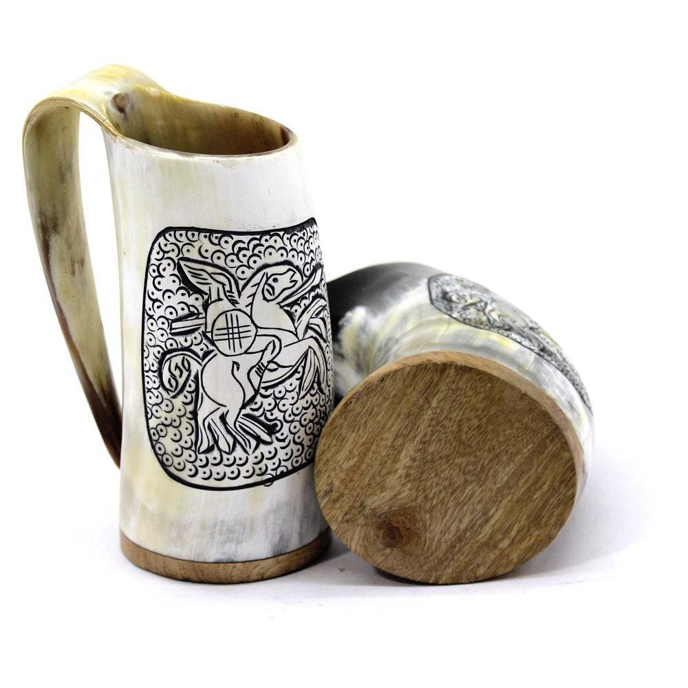 Drinking Horn Mug - Viking Warrior