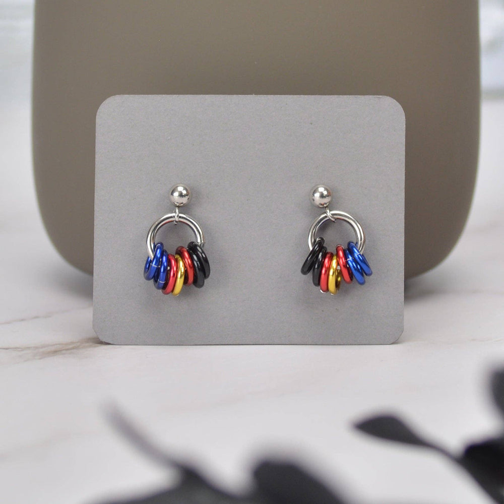 Pridemaille Tiny Hoop Earring - Polyamorous