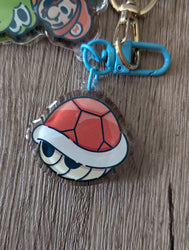 Wristlet Lanyard & Keychain Charms - Super Mario