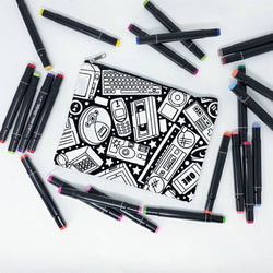 Color Your Own - Pencil Case (Mushroom 2)