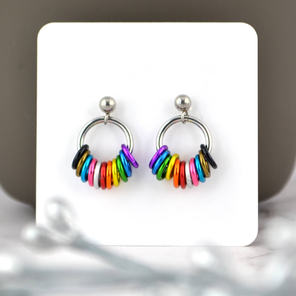 Pridemaille Tiny Hoop Earring - LGBTQ Progress