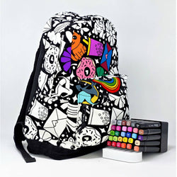 Color Your Own - Backpack (Retro Tech)