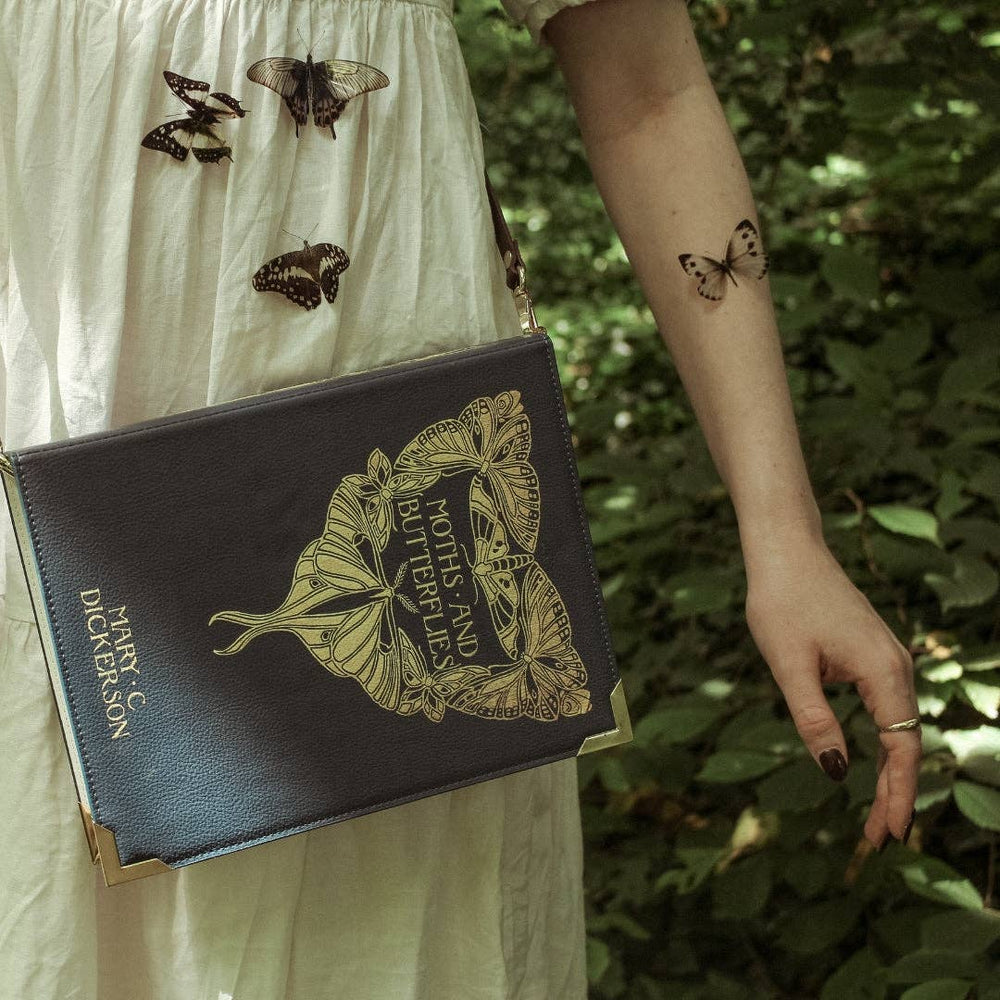 Crossbody Purse - Moths and Butterflies