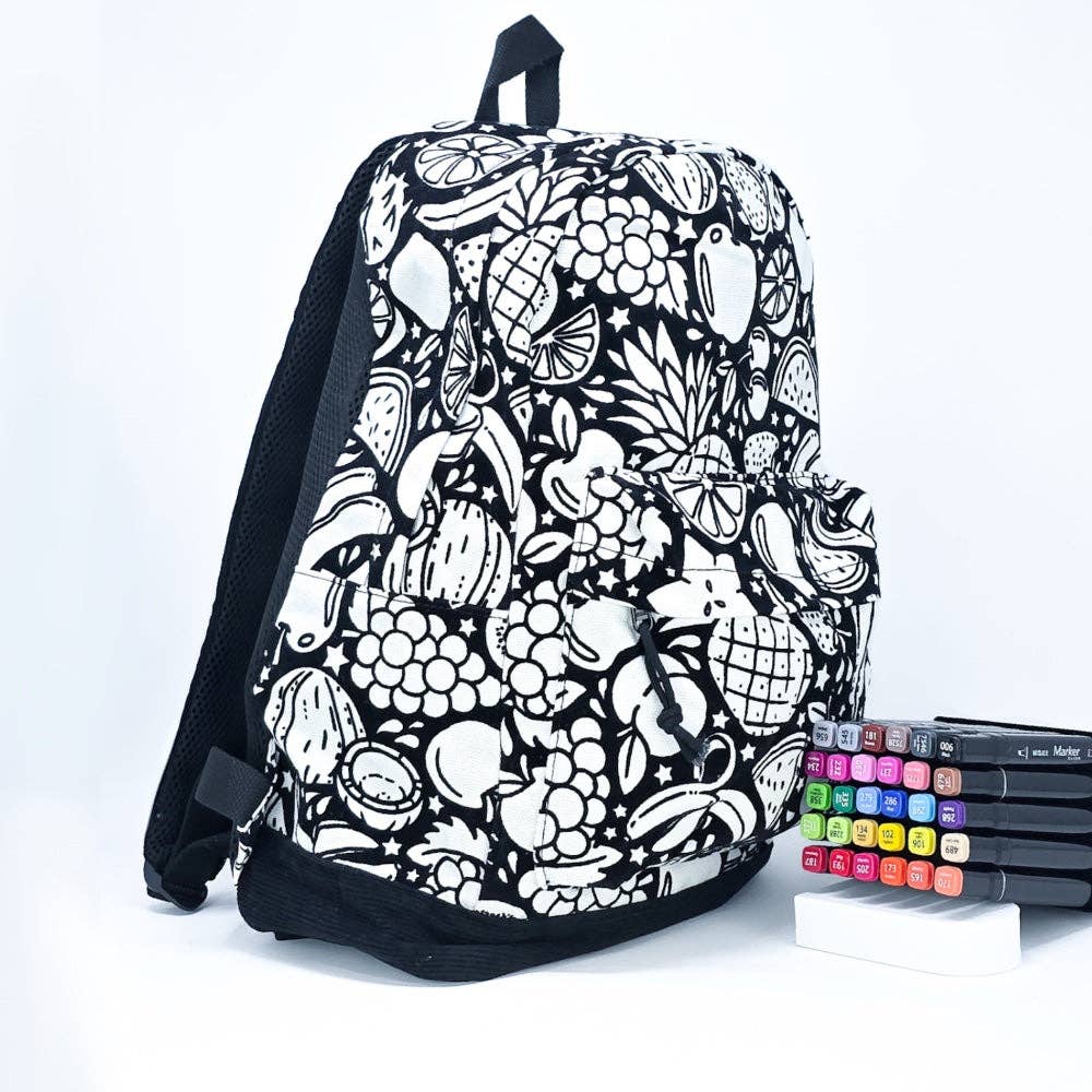 Color Your Own - Backpack (Retro Tech)