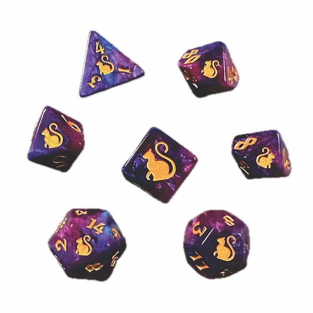 Kitty-Clacks Dice Set - Fortuna