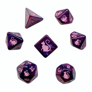 Kitty-Clacks Dice Set - Cheshire