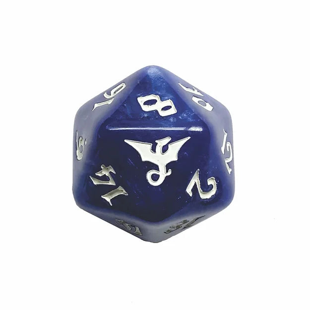 Single D20 - Dragon: Blue