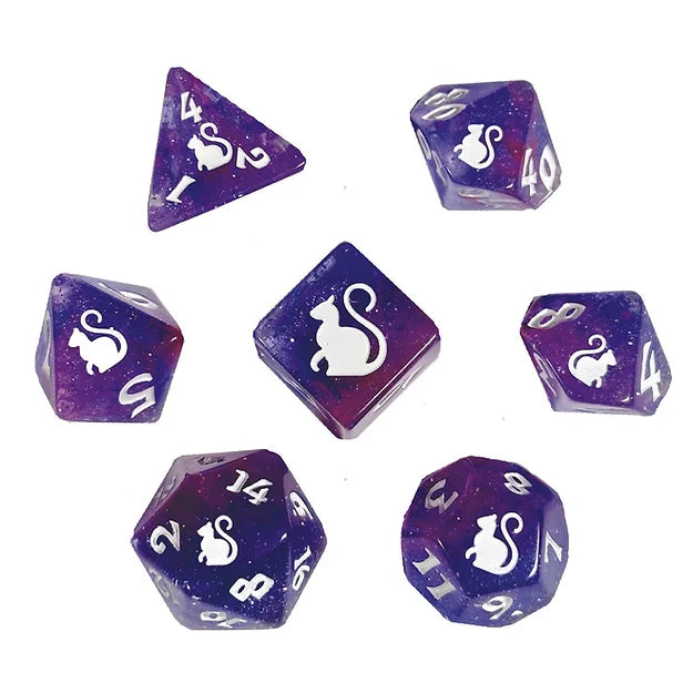 Kitty-Clacks Dice Set - Quantum