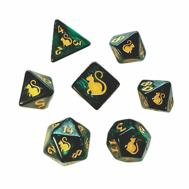 Kitty-Clacks Dice Set - Loki