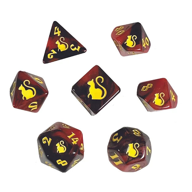 Kitty-Clacks Dice Set - Lucipurr