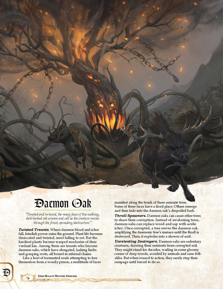 Grim Hollow: The Monster Grimoire (5E)