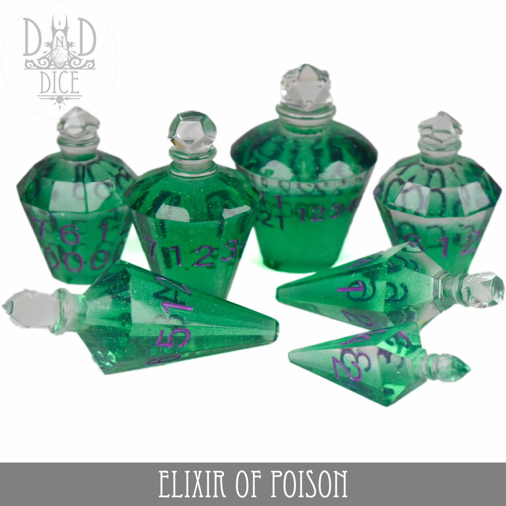 King of Crits Dice Set - Elixir of Poison