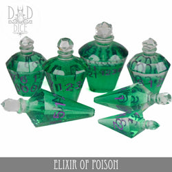 King of Crits Dice Set - Elixir of Poison