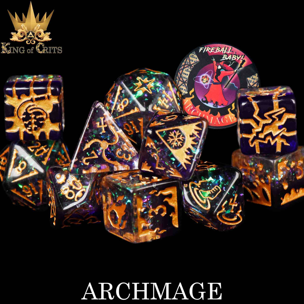 King of Crits Dice Set - Archmage (11-Piece)