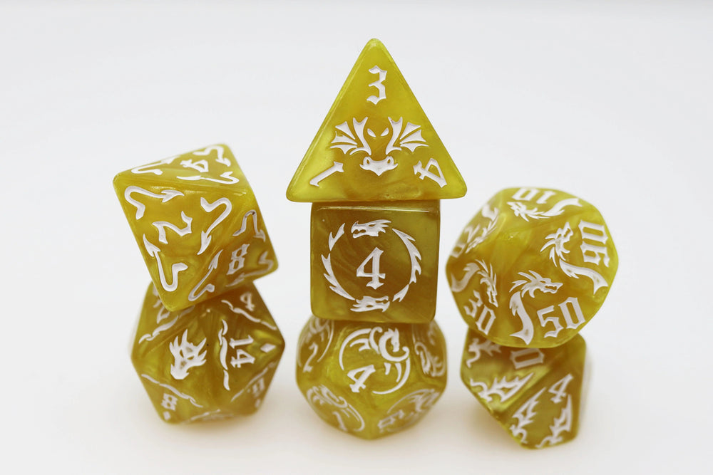 RPG Dice Set - Drake's Flight (Lightning)