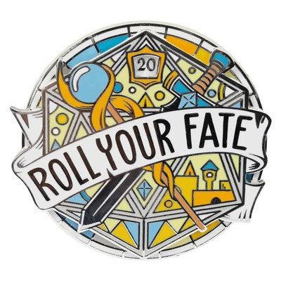 Roll Your Fate Enamel Spinner Pin
