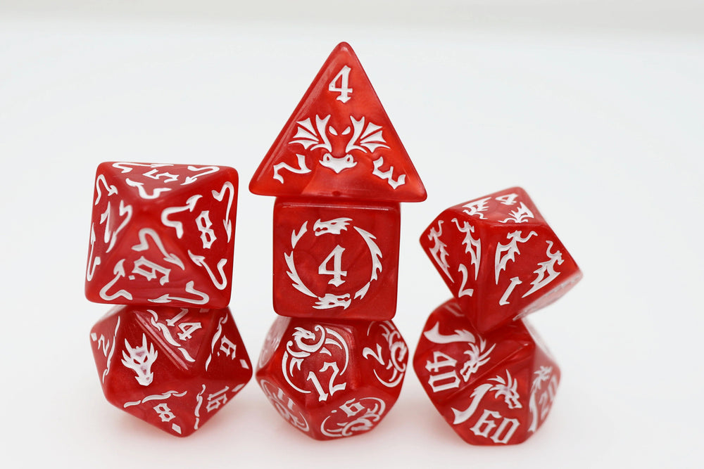 RPG Dice Set - Drake's Flight (Inferno)