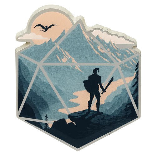 The d20 Champion Enamel Pin
