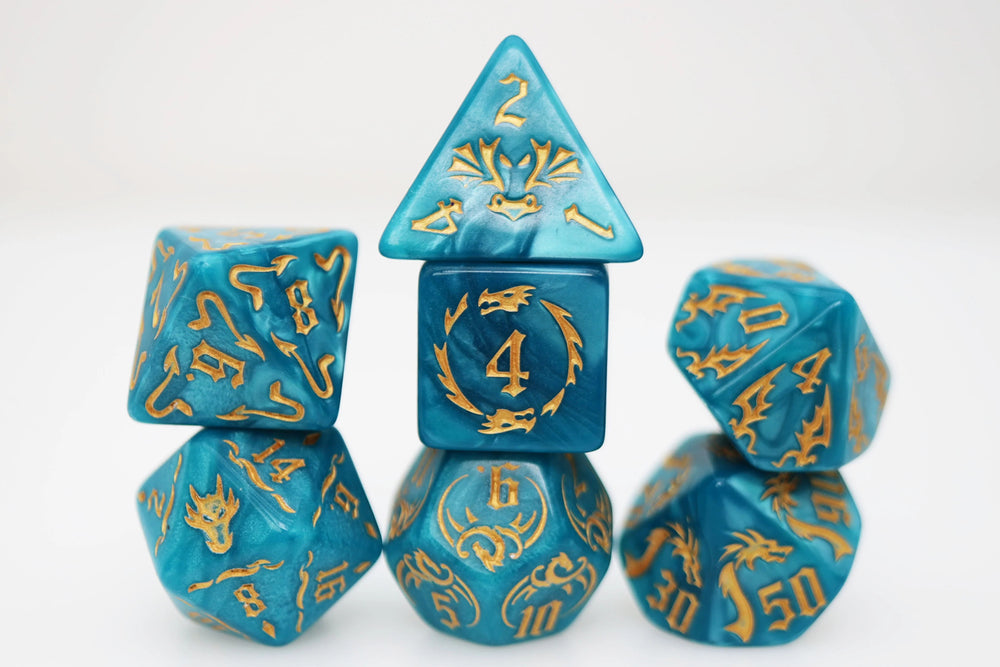 RPG Dice Set - Drake's Flight (Cobalt)