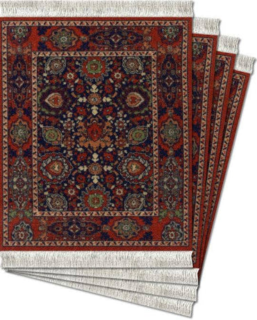CoasterRug - Rosette Palmette (4-Piece)