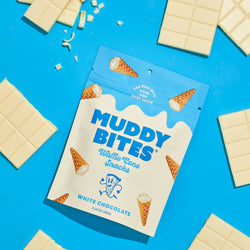 Muddy Bites - White Chocolate Waffle Cone Snacks