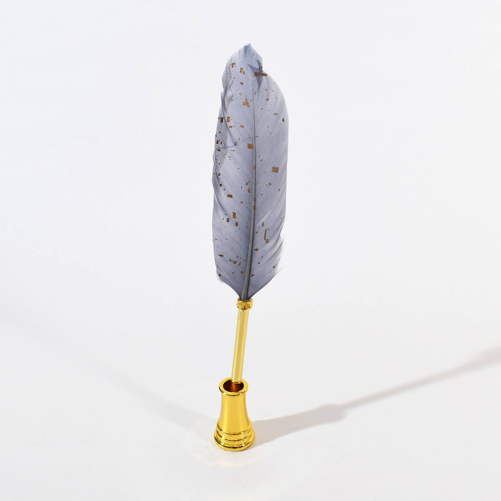 Quill Ballpoint Pen & Stand Set - Time Concept Blue