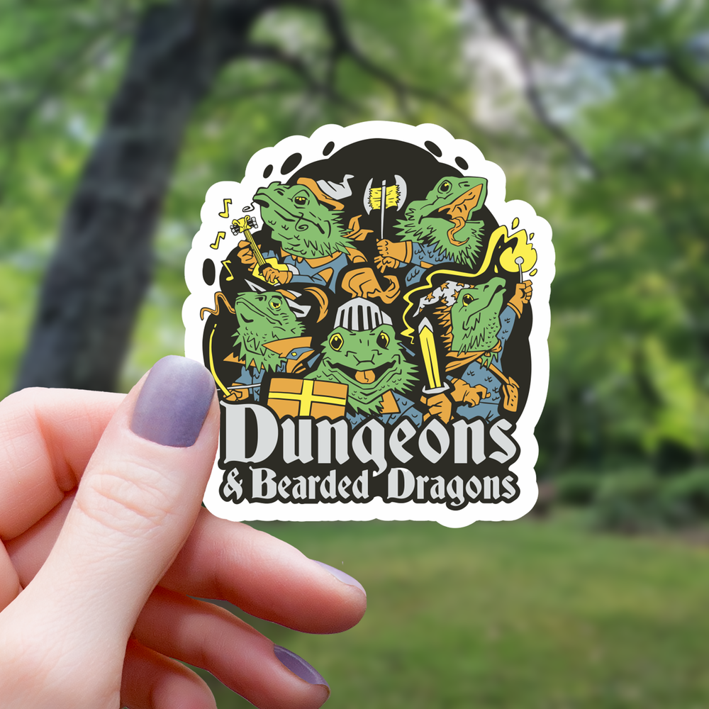 Vinyl Sticker - Dungeons and Bearded Dragons