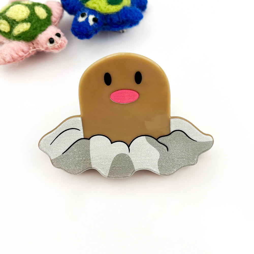 Hair Clip - Pink Monster