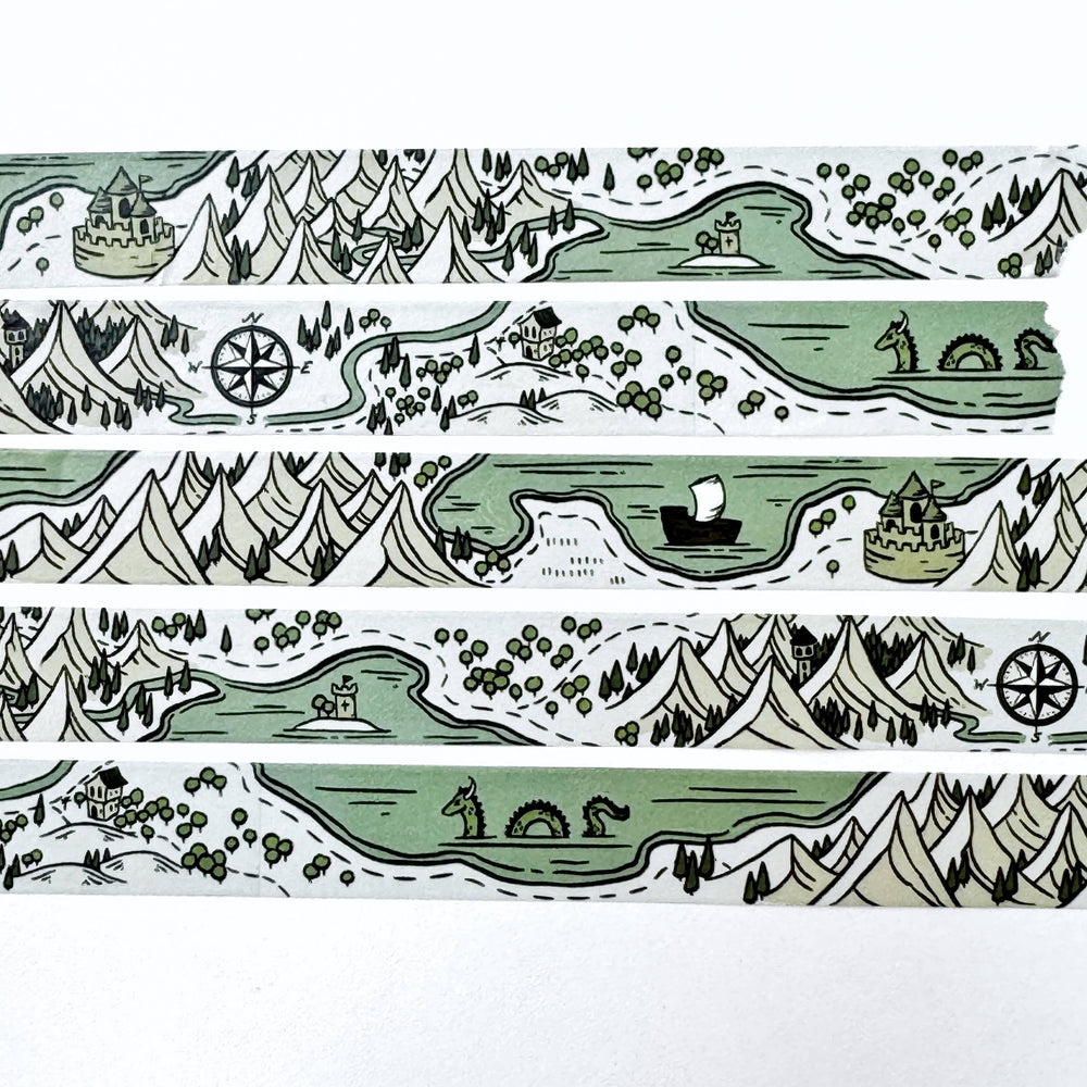 Washi Tape - Fantasy Adventure Map