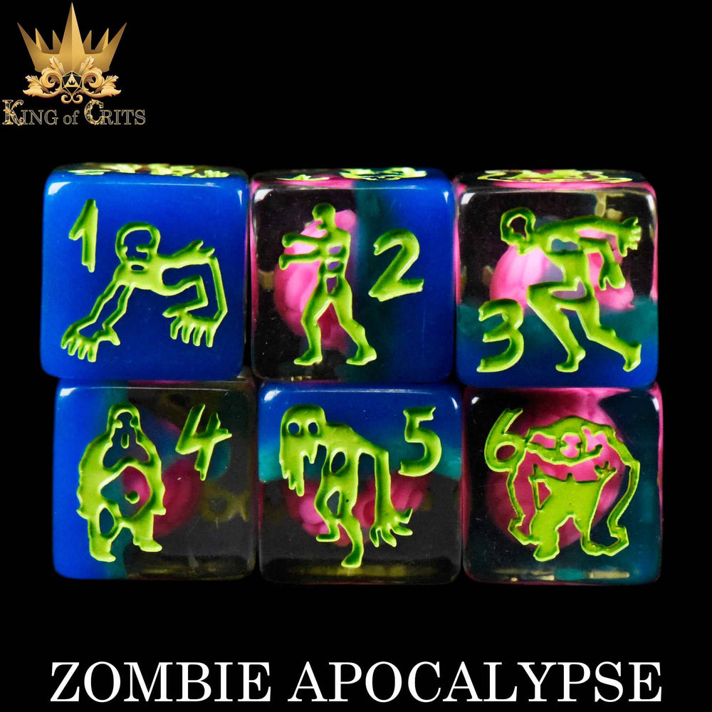 King of Crits Dice Set - Zombie Apocalypse (11-Piece)