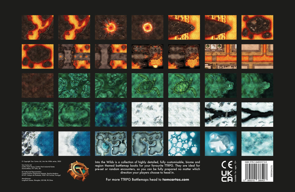 Into the Wilds Extraplanar Battlemap Books - Fire & Ice