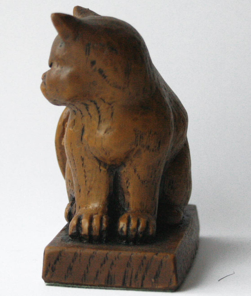 Reproduction Medieval Carving - Sad Old Church Cat