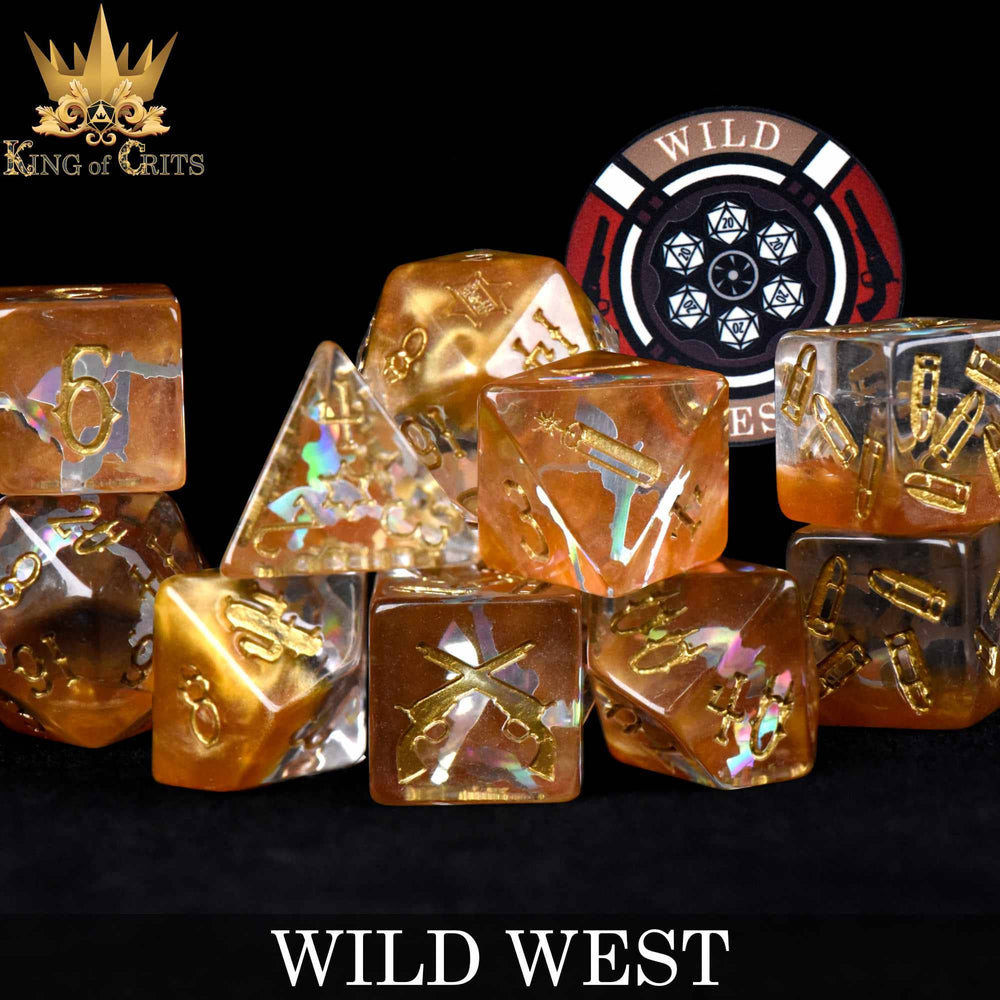 King of Crits Dice Set - Wild West (11-Piece)