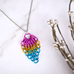 Pridemaille Cluster Pendant - Pansexual