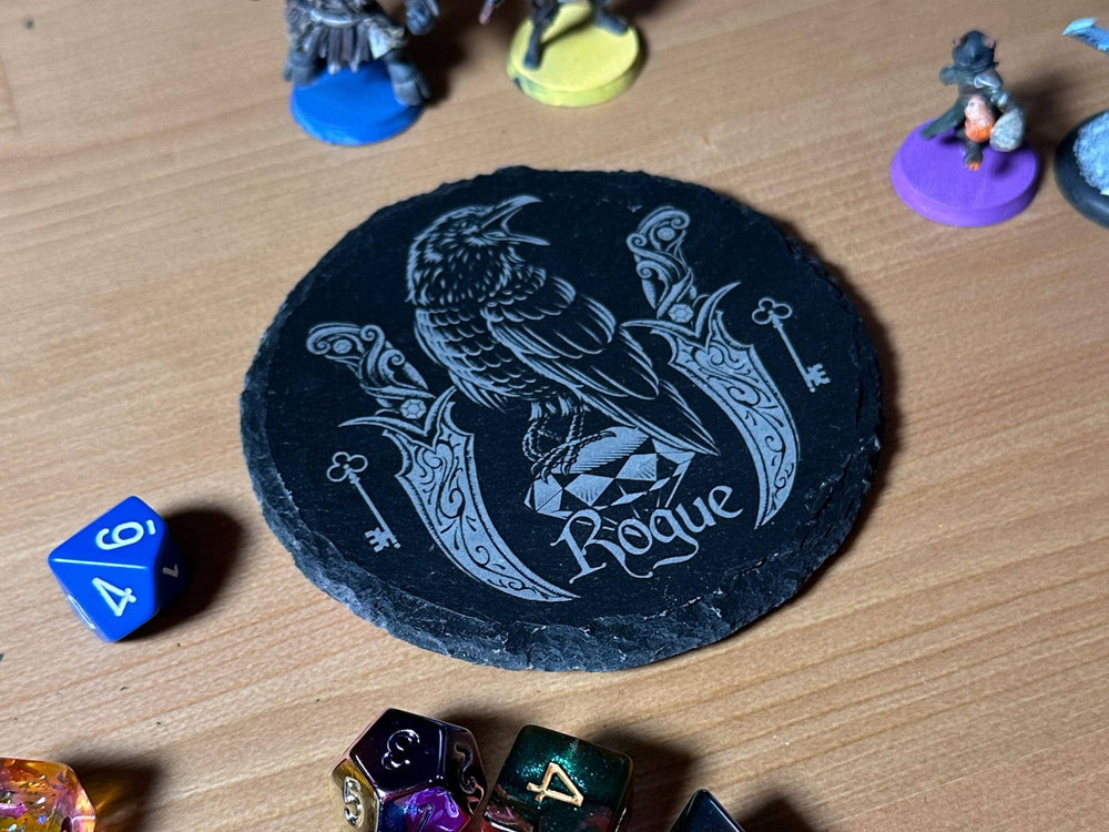 Slate D&D Class Coaster - Warlock