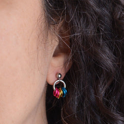 Pridemaille Tiny Hoop Earring - Pansexual