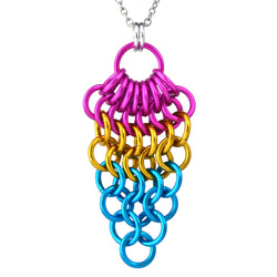 Pridemaille Cluster Pendant - Pansexual
